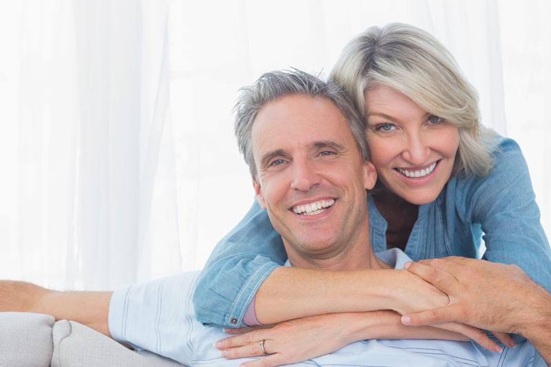 older couple smiling